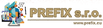 Logo Prefix: Chemické čištění kotlů, výměníků, chladících okruhů, dezinfekce, zahrady, IT služby